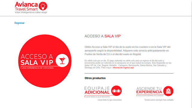 Sitio web avianca travel smart 03