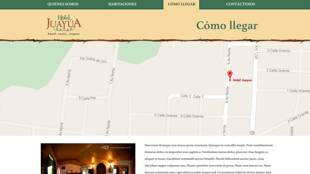 Sitio web hotel juayua 03
