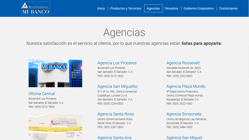 Mi Banco Comercial end best patch project