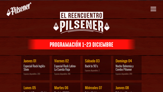 App social reencuentro pilsener 03