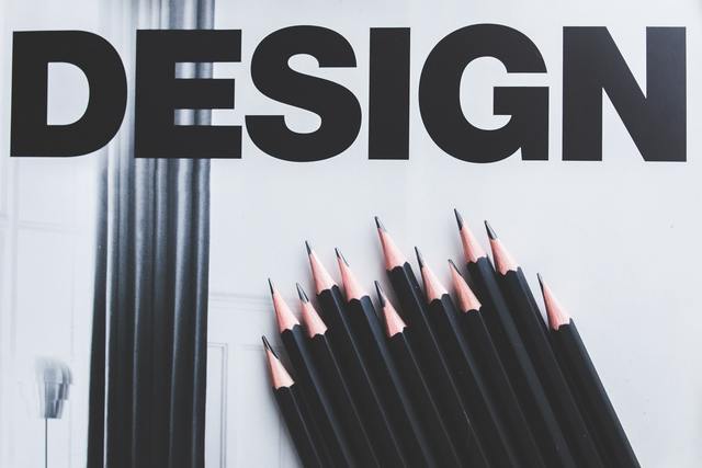 Black pencils and design word 6444